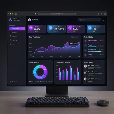 Dark Dashboard